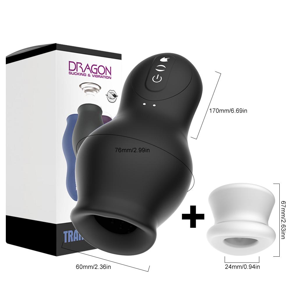 Masturbator For Men Automatic Sucking Male Machine Oral Vaginal Penis Vibrator Sex Toy For Men Masturbation Cup Blowjobs Machine