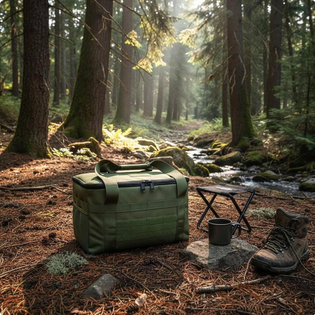 MultiFunction Equipment Bag Waterproof Bottom Storage WearResistant Camping Container