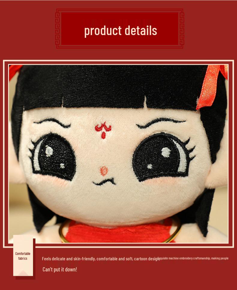 Nezha Plush Toy: Cute Third Prince Doll, Stuffed Comfort Toy, Ideal Children's Birthday Gift