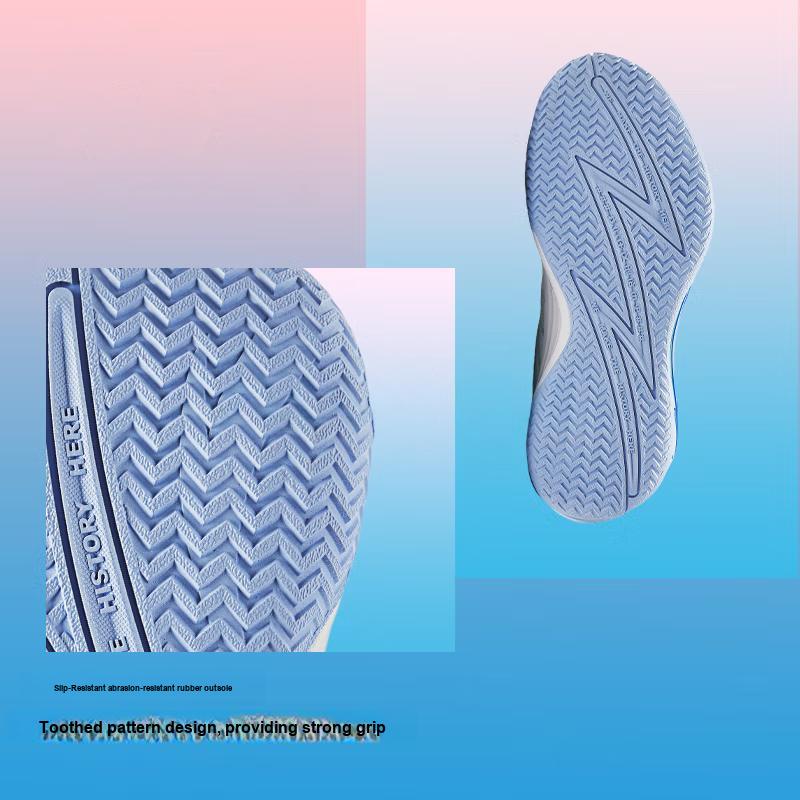 Anta Zapatillas de Baloncesto Profesionales para Niños para Exterior Antideslizantes Resistentes al Desgaste Transpirables de Caña Baja Zapatillas para Niños Blanco Azul Verde 312431111-1