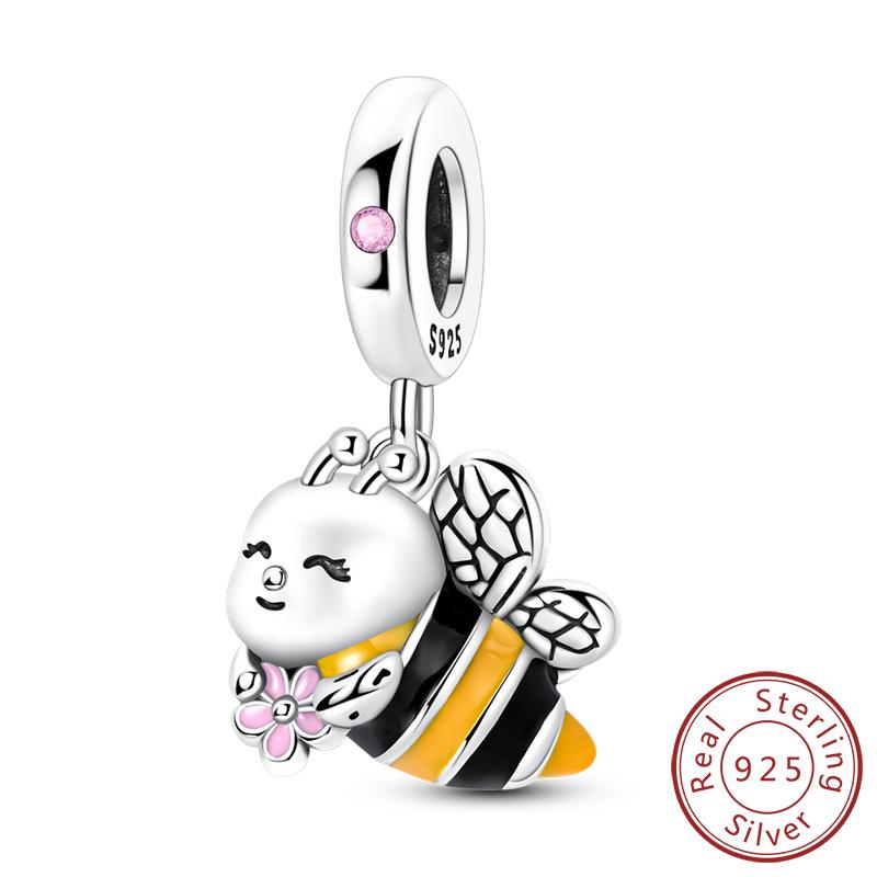 New Original Copper Charms Bead Gold Chameleon Turtle Cat Charm Fit Bracelet Dangle Pendants Diy Women Jewelry Gift