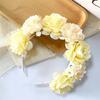 Vintage Floral Headband Romantic Bohemian Hair Accessories Colorful Artificial Flower Crown  Party