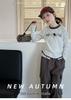 2026 Autumn Cat Print Girls' Long Sleeve T-shirt & Lace Waist Cargo Pants Set for Older Children