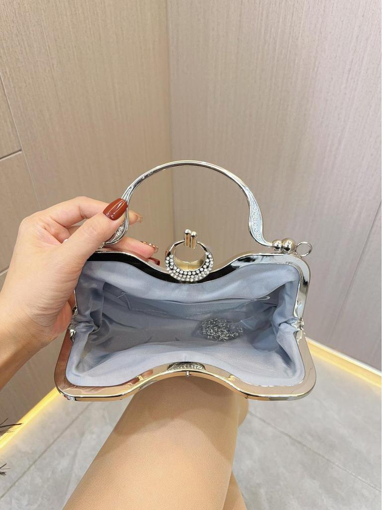 Rhinestone Evening Handbag for Weddings, Birthdays, and Parties