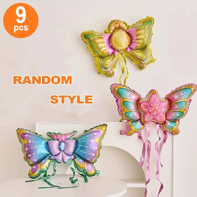 

9 Little Magic Fairy Wings Balloon, 33.27 inches high, with strap design, suitable for role-playing, is a great party item Other&33.27inch