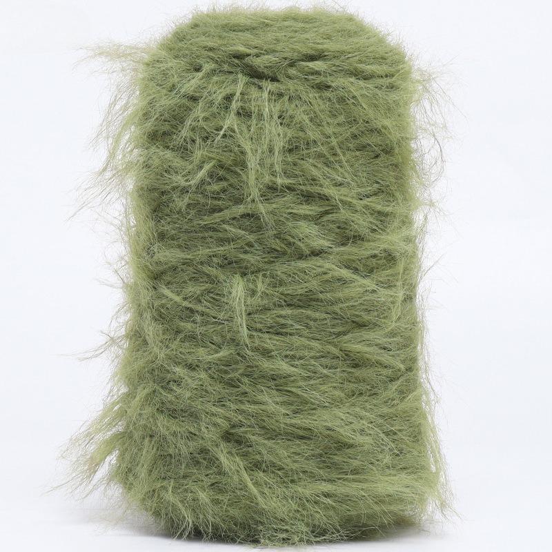 8cm Faux Mink Long Fur Hand Knitting Yarn DIY 500g Solid Color Soft Skin-Friendly Handmade Knitted Shawls Scarf Hat Yarn