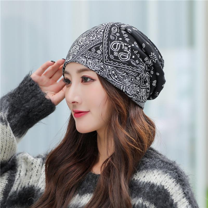 Cokk Hat Women Beanie Bonnet Cotton Thin Hats For Women Sunscreen Turban Hat Female Baggy Cap Headgear Gorro Headband Casual