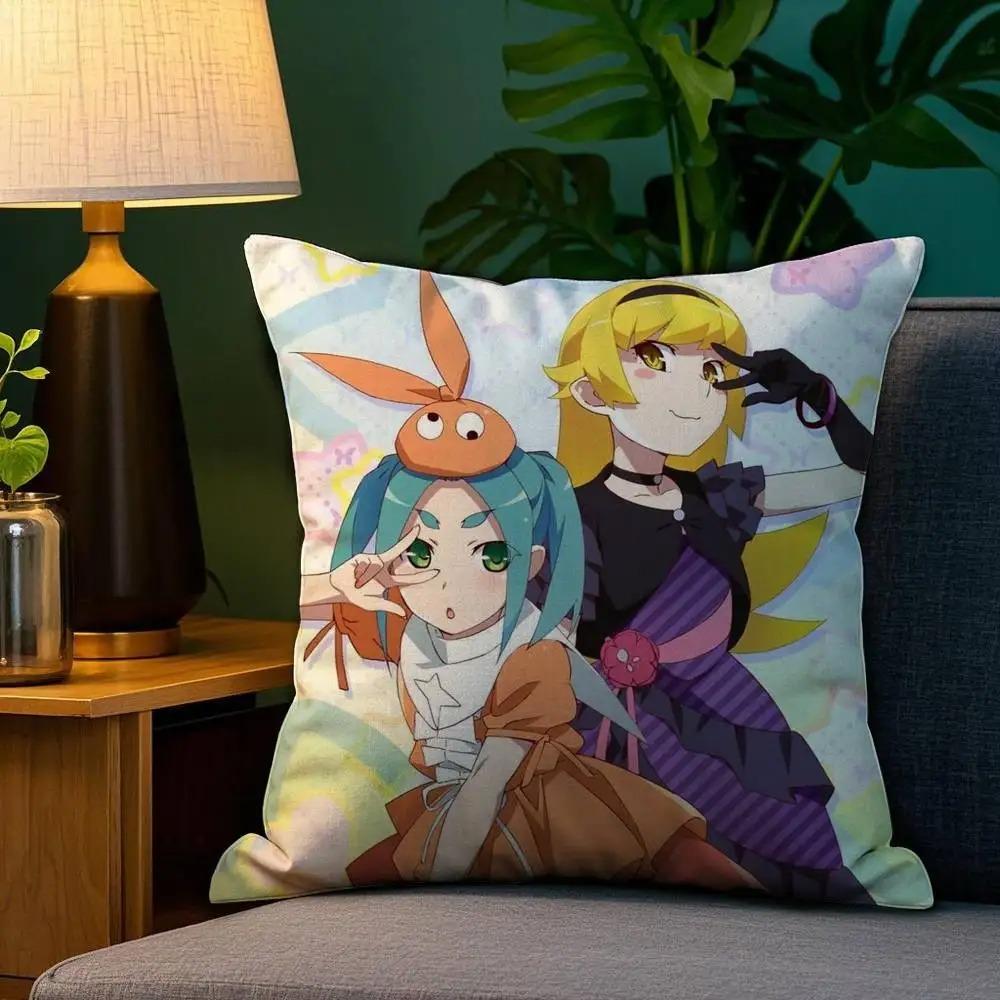 Anime O-Owarimonogataris Decorative Printed Pillowcase Home Decoration Pillowcase Living Room Sofa Decoration Pillowcase