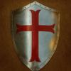 Templar Knight Shield Metal Crusader Armor Wall Hanging, LARP Prop