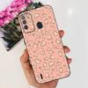 For ITEL Vision 1 Pro Vision 2 Phone Case Cute Cat Dinosaur Flower Pattern Back Cover Vision2 Vision1Pro Soft Matte Silcione Bag