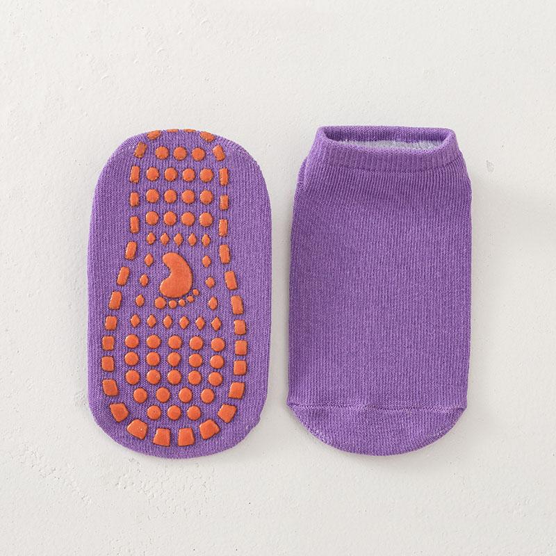 

Детские носки до щиколотки с нескользящей силиконовой подошвой, мягкие хлопковые дышащие удобные детские носки-следки для мальчиков и девочек, напольные носки 5-8Y