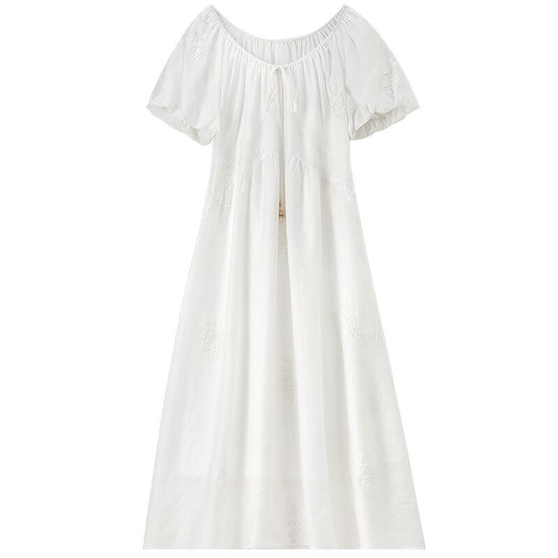 Women's Lyocell Blend Round Neck Midi Dress