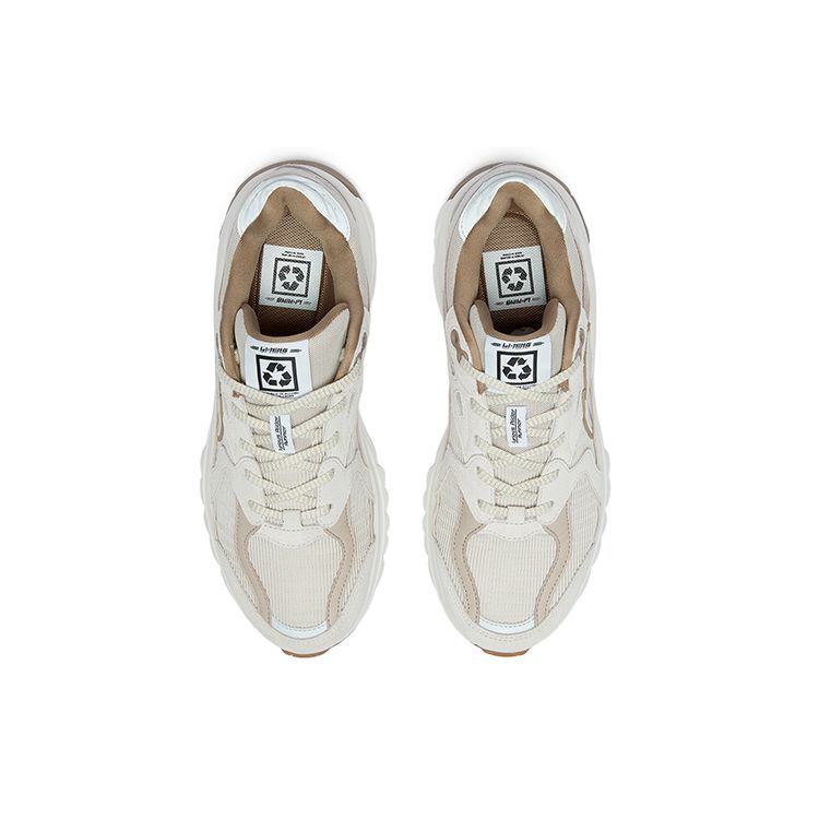 Li Ning Liejun Runner Eco-Friendly Trend Sports Casual Shoes Men Sneakers Moonlight-Gray AZGT011-4