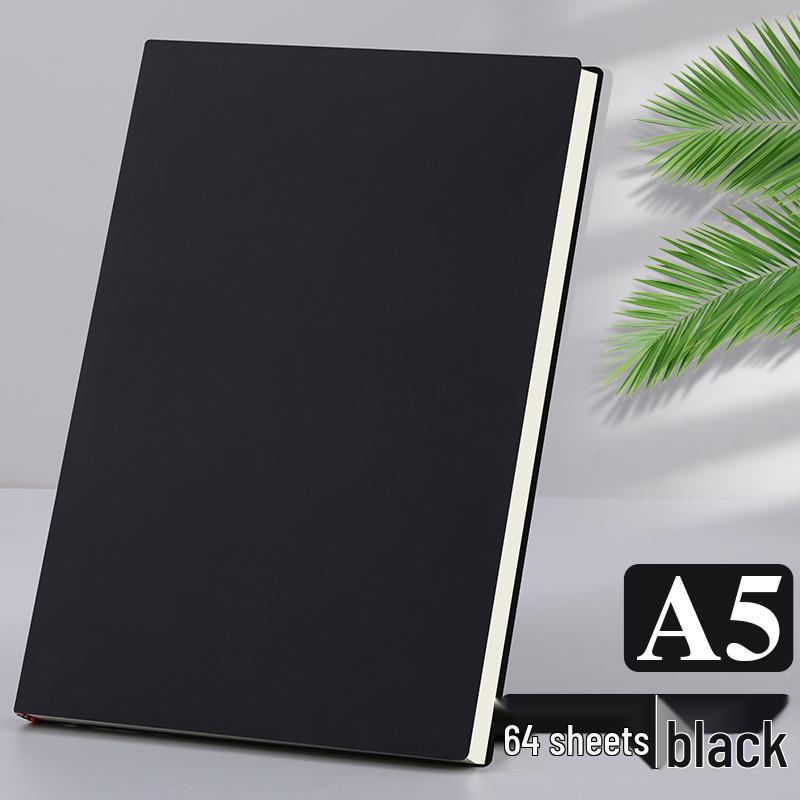A5 Thickened Notebook - Simple, Retro Design for Students and Business Meetings