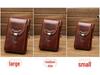 Xiaoduoli Men's Genuine Leather Mobile Phone Waist Bag - 5.5/6 Inch Cowhide Retro Mini Belt Bag