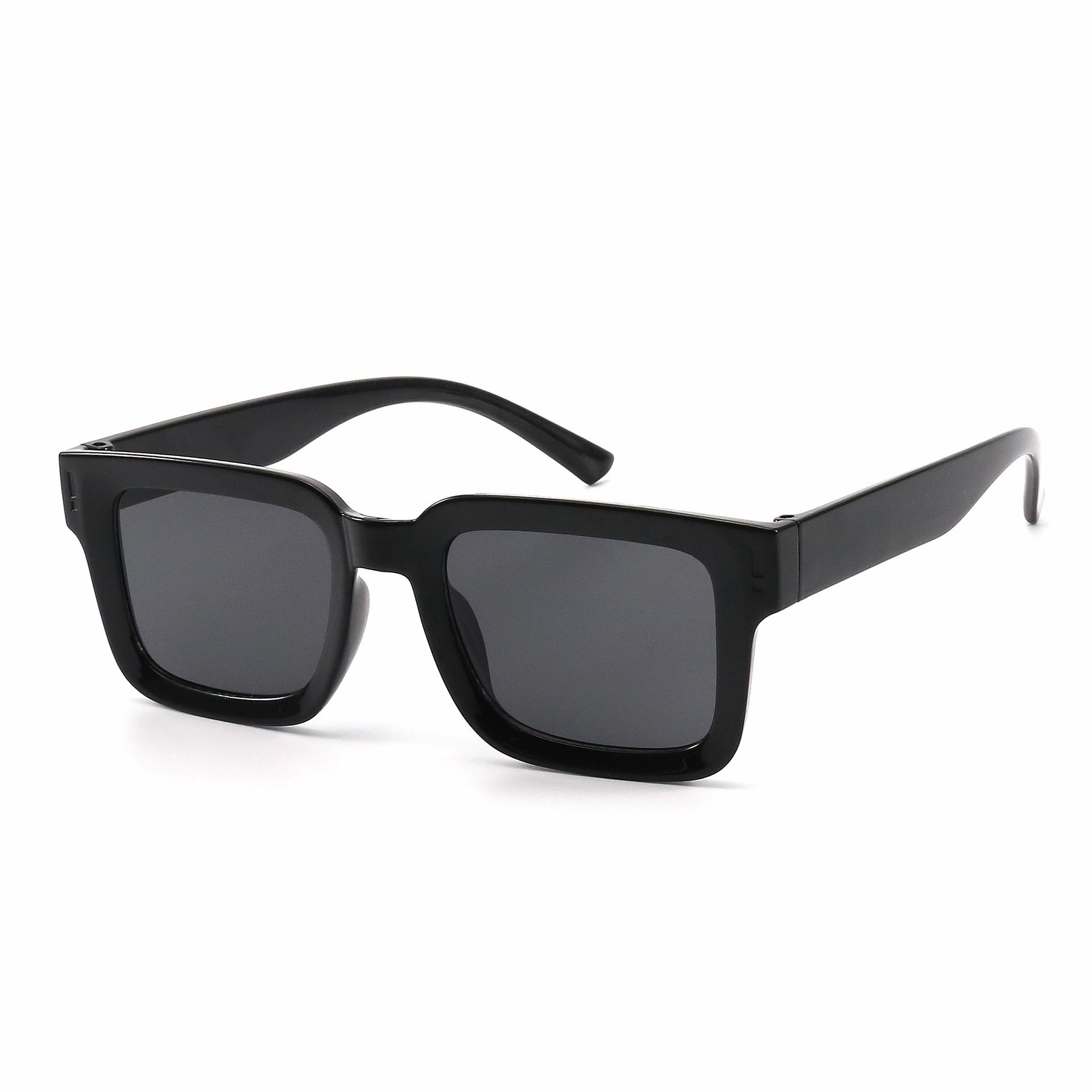 Trendy Brown Square Frame UV Protection Sunglasses - Celebrity-Style Streetwear