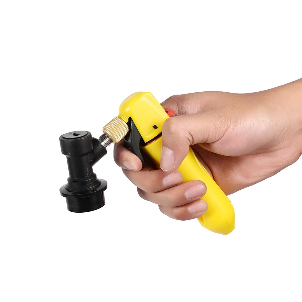 Keg   CO2 Injector Draft Beer Dispenser     Lock for Homebrew Soda Valve Yellow