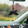 Delicate Angel Wing Design Vehicle Hanging Art User Friendly Gypsum Sculpture Small Car Interior Decoration Piece