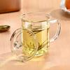 Zhenqi High Borosilicate Glass Tea Mug with Lid, 400ml