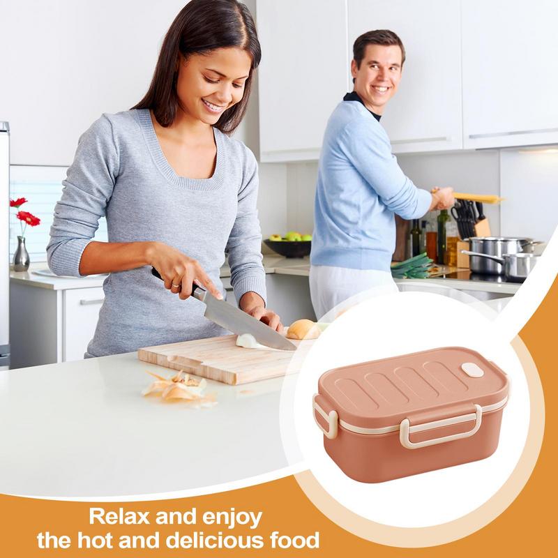 2 Layer Bento Lunch Box Kid High Capacity Microwave Divided Food Containers Portable Leakproof Office Camping Outdoor supplies