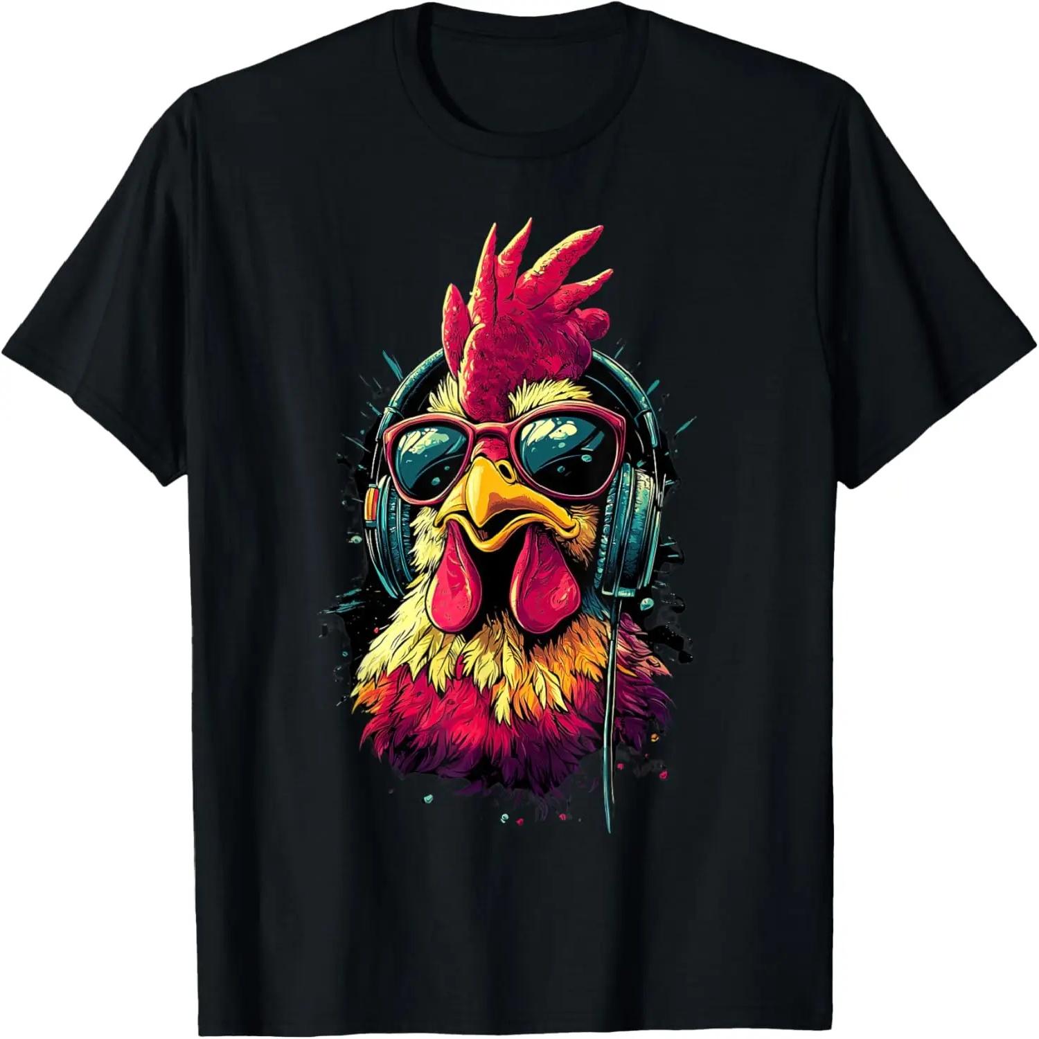 Funny Chicken cool Graffiti Urban art street T-Shirt S чёрный