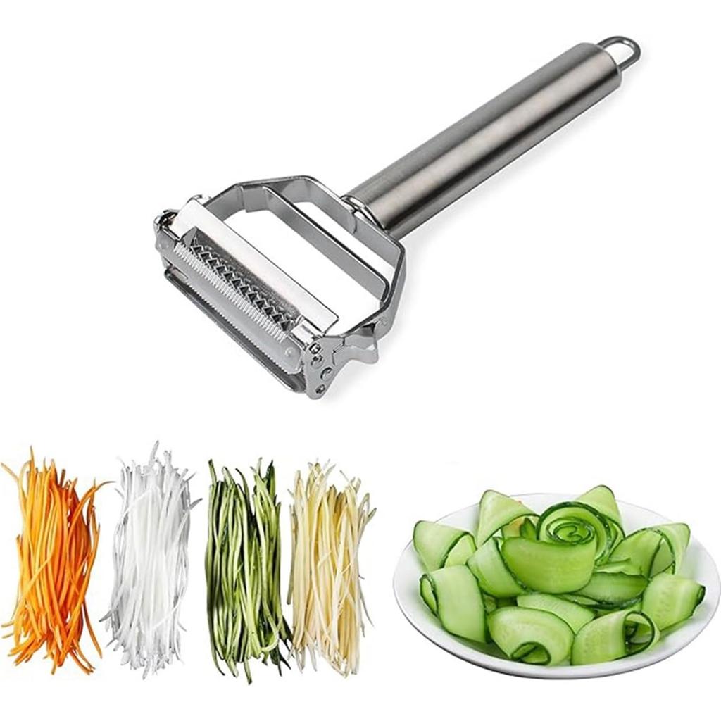 2Pcs Multifunction Vegetable Peeler Slicer Stainless Steel Potato Peeler Cucumber Carrot Grater Peeler Kitchen Accessories