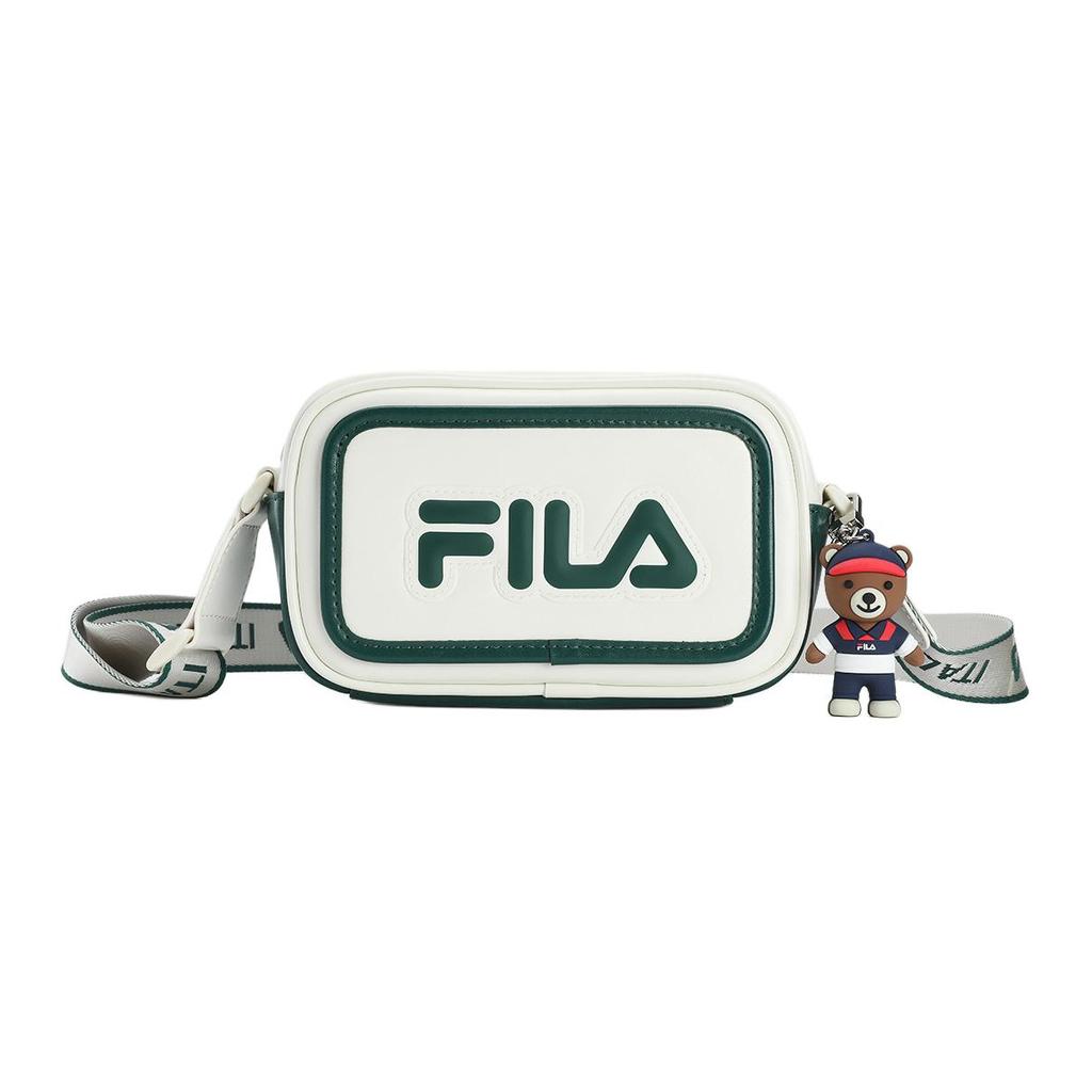 New FILA ORIGINALE Elastane Shoulder Bag, Crossbody Bag Women's White & Green F13W529161FGN