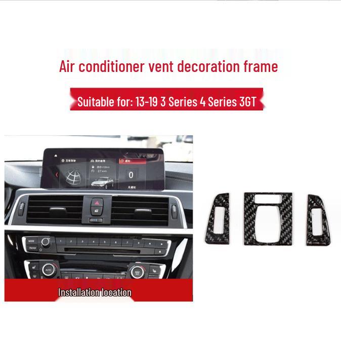 BMW řady 3 & 4 F30, 316i, 320li GT Karbonový interiérový kryt konzoly