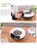 1pcs Plastic Lazy Fruit Plate High Melon Seeds Can Be Detachable Double Candy Plate Round Fruit Box Melon Seeds Fruit Storage
