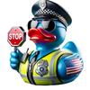 Resin City Hero Rubber Ducks, Police Fireman Resin Duck, Novelty Policemen Firefighter Duck Ornaments for Gifts Home Bedroom Decor