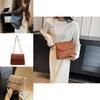 Stylish Korean Design Small Square Bag Pu Leather Casual Shoulder Bag