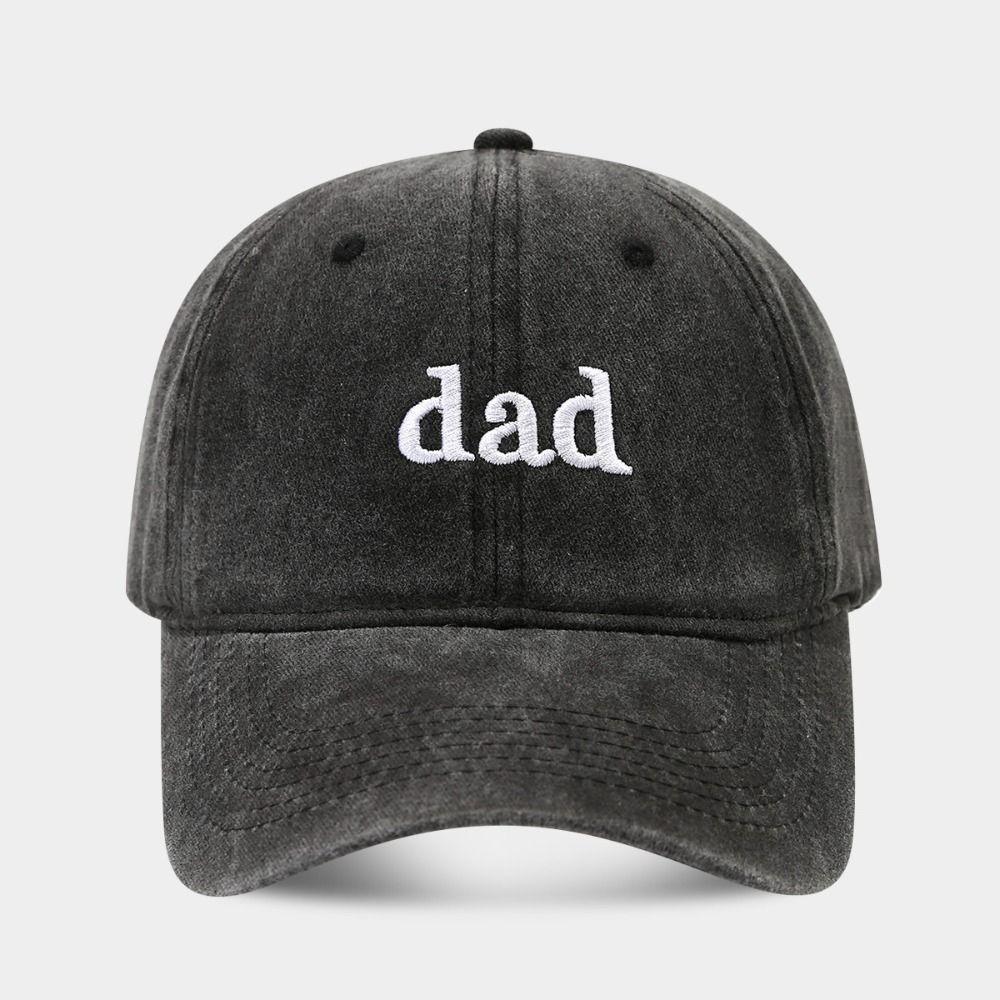 Adjustable Embroidery Baseball Cap Dad Mom Sunscreen Hats  For Man Women