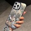 Bambi Bunnies Phone Case for Apple iPhone 16 15 14 Plus 13 12 11 iPhone16 iPhone13 Pro Max X Xs XR 8 7 Silver Matte Hard Cover