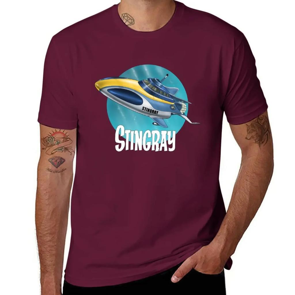 Stingray T-Shirt Aesthetic Clothing Korean Fashion Shirts Graphic Tees Men's T Shirts