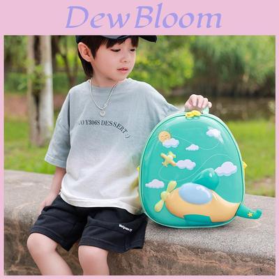 Adorable Children's Backpack For Boys And Girls Lightweight Pvc Airplane Design Perfect For Preschool And Kindergarten