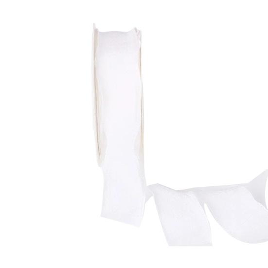 

1 рулон 900x2,5 см ленты с оборкой, DIY шитье, цветы, свадебные букеты, упаковка коробок, декоративная лента, однотонная полиэстеровая плиссированная отделочная лента на катушке белый