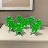 1/2/3/4/5 db 3D nyomtatott izmos béka szobor PLA zöld béka figura otthoni irodai asztali dekoráció dísz fitnesz rajongók ajándéka