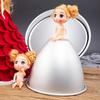 4/5/6/7/8 Zoll Aluminiumlegierung Puppen Kuchenform Puppenkleid Kuchen Dekoration
