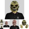 Realistic Skeleton Head Latex Mask And Creepy Costume Gloves For Halloween Events