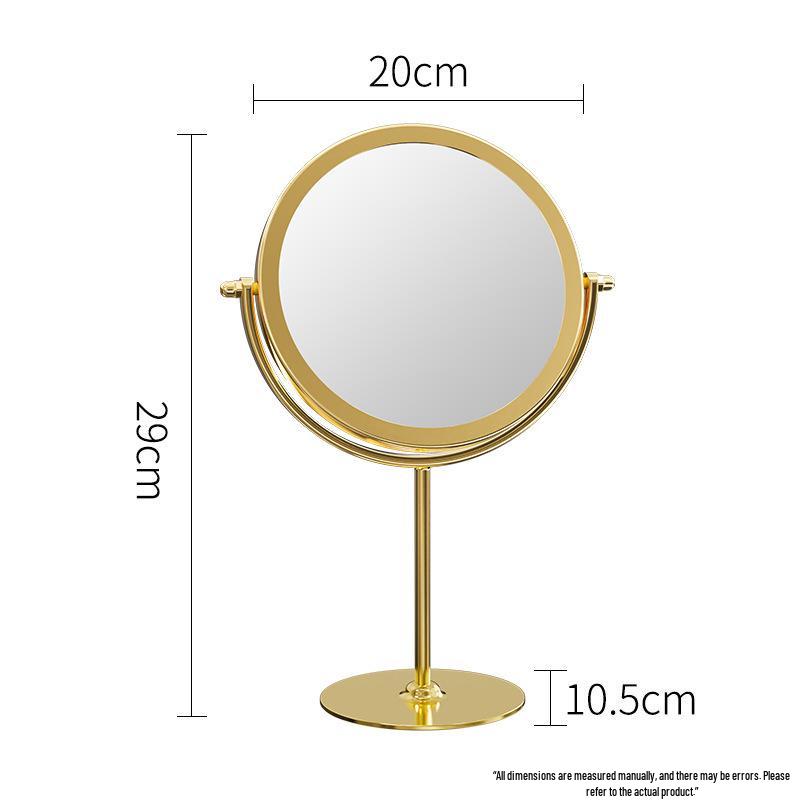 

Вращающееся двустороннее косметическое зеркало из нержавеющей стали с увеличительным стеклом