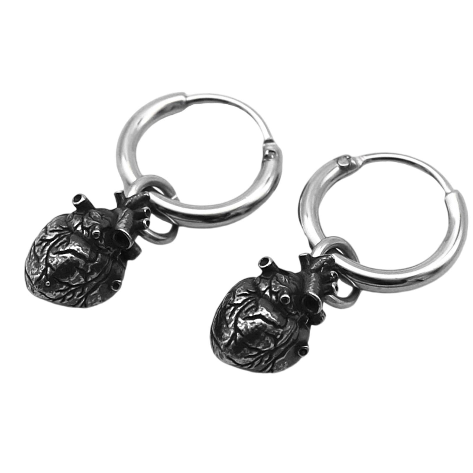 

Элегантные серьги-подвески в форме сердца, серьги-подвески из титановой стали, привлекающие внимание капли для ушей, унисекс-аксессуар для вечеринки