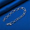 925 Sterling Silver 8-inch Exquisite Minimalist Bracelet, Fashionable Women's Wedding Party Accessories, Jewelry