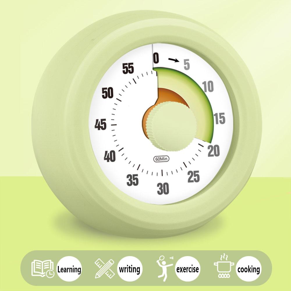 1PC Round Visual Timer Children Self-discipline Tool Countdown 60-minute  Cooking Homework Stopwatch Time Management