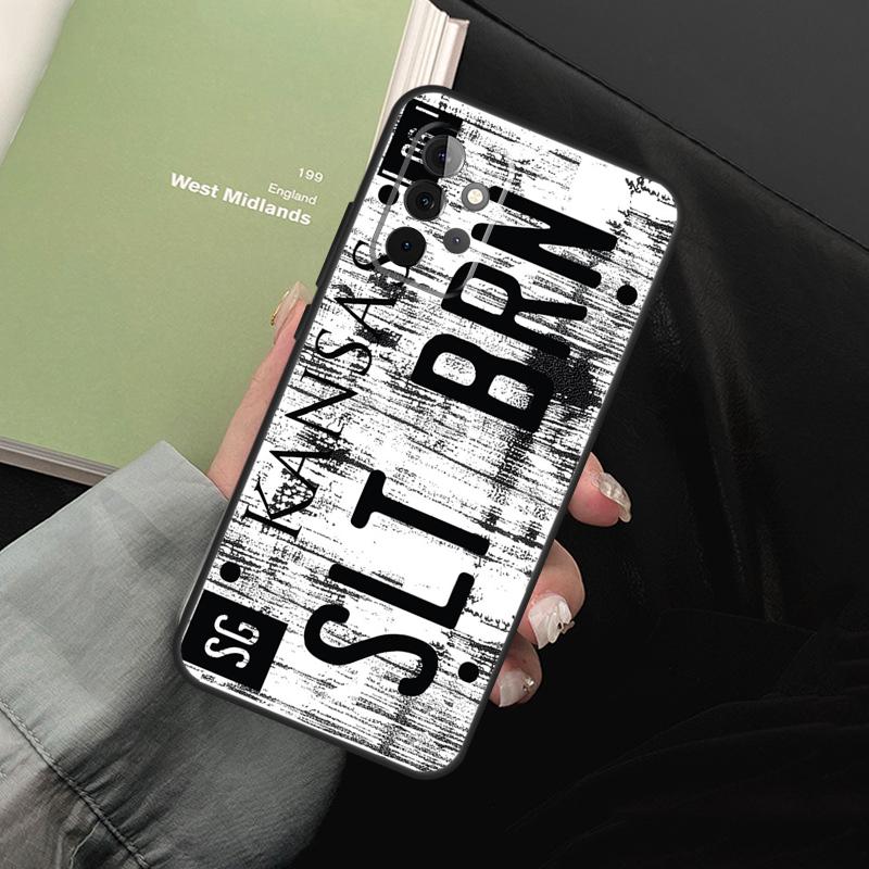 Supernatural License Plate For Samsung Galaxy A16 A06 A56 A36 A26 A05 A22 A32 A52 A54 A34 A14 A55 A15 A53 A33 A35 Case