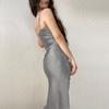 YYFS Women's Fashion Summer Spring Solid Color Print Sleeveless Suspenders High Waist Casual Dresses