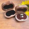 Handmade Rings Bearer Box Wooden Walnut Wood Rings Box Simple Wedding Ring Box  Ring Display