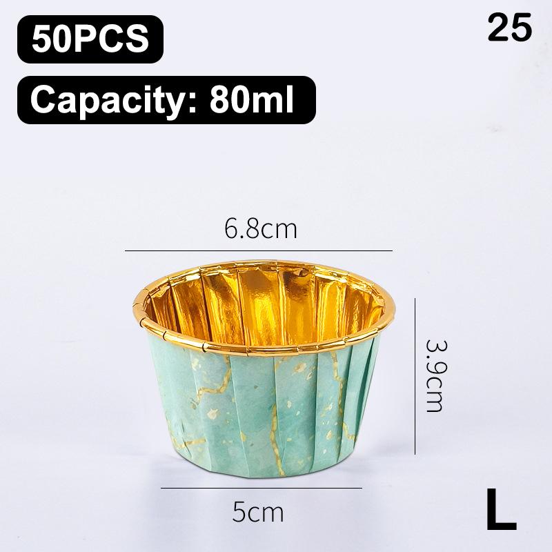 50Pcs Muffin Cupcake Paper Cup Oilproof Cupcake Liner Baking Cup Tray Case Caissettes Cupcake Wrapper Paper Wedding Party