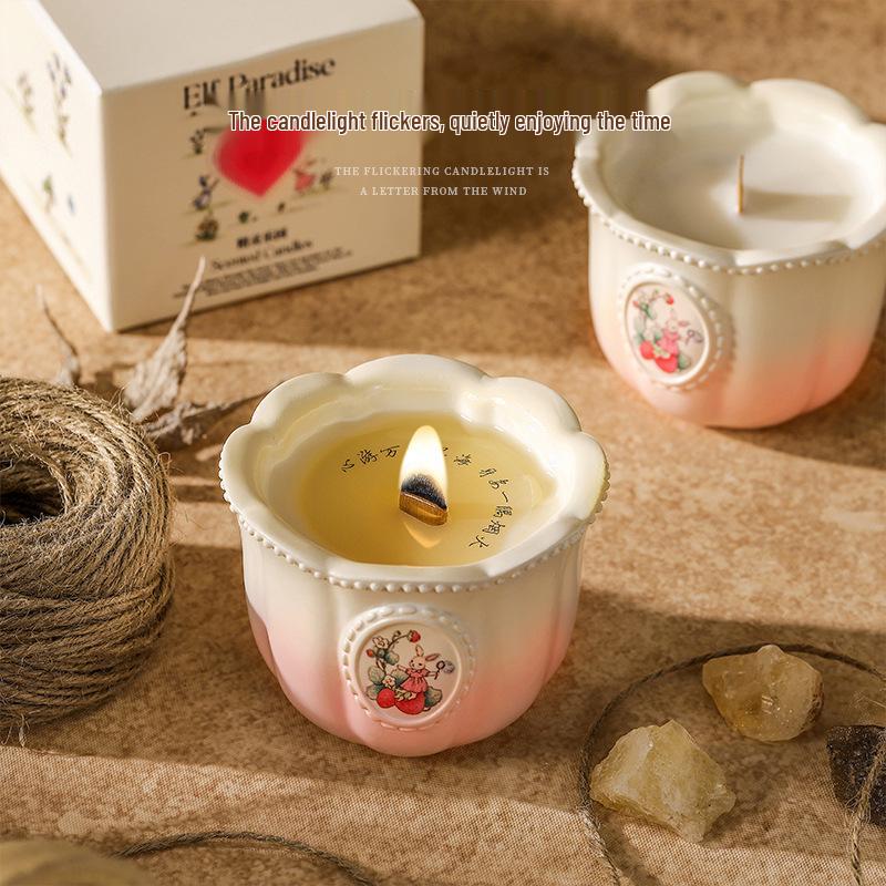 Aroma Stone Gift Set: Premium Diffuser, Scented Candle, and Crystal Ornament for Bedroom Birthday Gift.