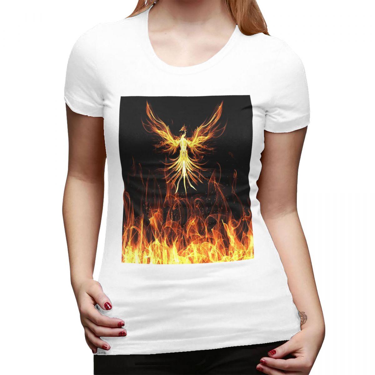 

Phoenix Mythical Bird TShirt for Women Crew Neck Streetwear T Shirts Womens Tees Short Summer Clothes Tops S