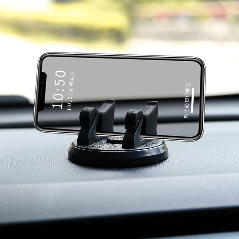 Car Interior Dashboard Mobile Phone Holder, Rotating Phone Stand, Multifunctional Cartoon Temporary Parking Number Plate Swan Mobile Phone Holder [No Pattern or Number]